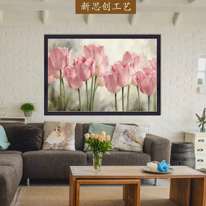 

oil painting Gallery Gallery living room decorative painting flowers modern simple bedroom dining room hanging picture