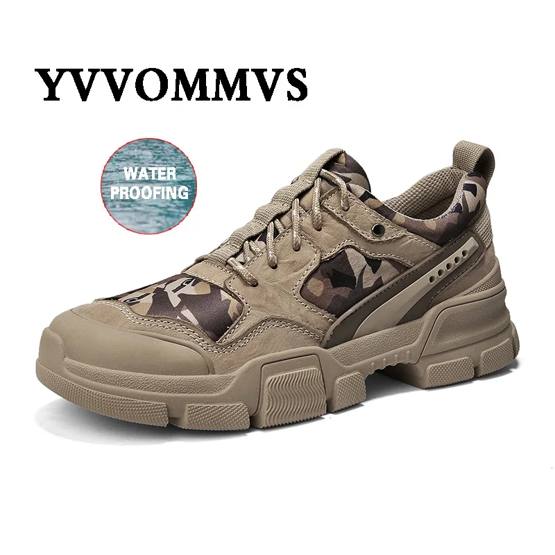 Новая мужская весенне-осенняя походная обувь камуфляжная Нескользящая