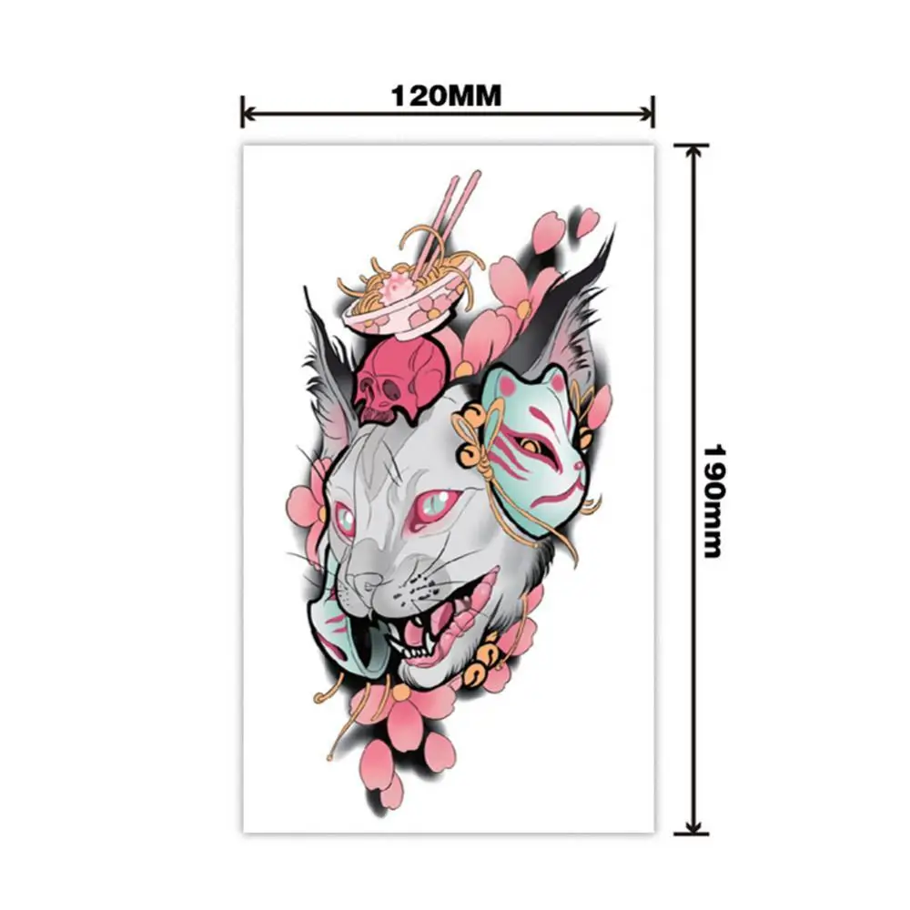 

Cartoon Cat Waterproof Tattoo Stickers Temporary Body Art Decal Adhesive Decor