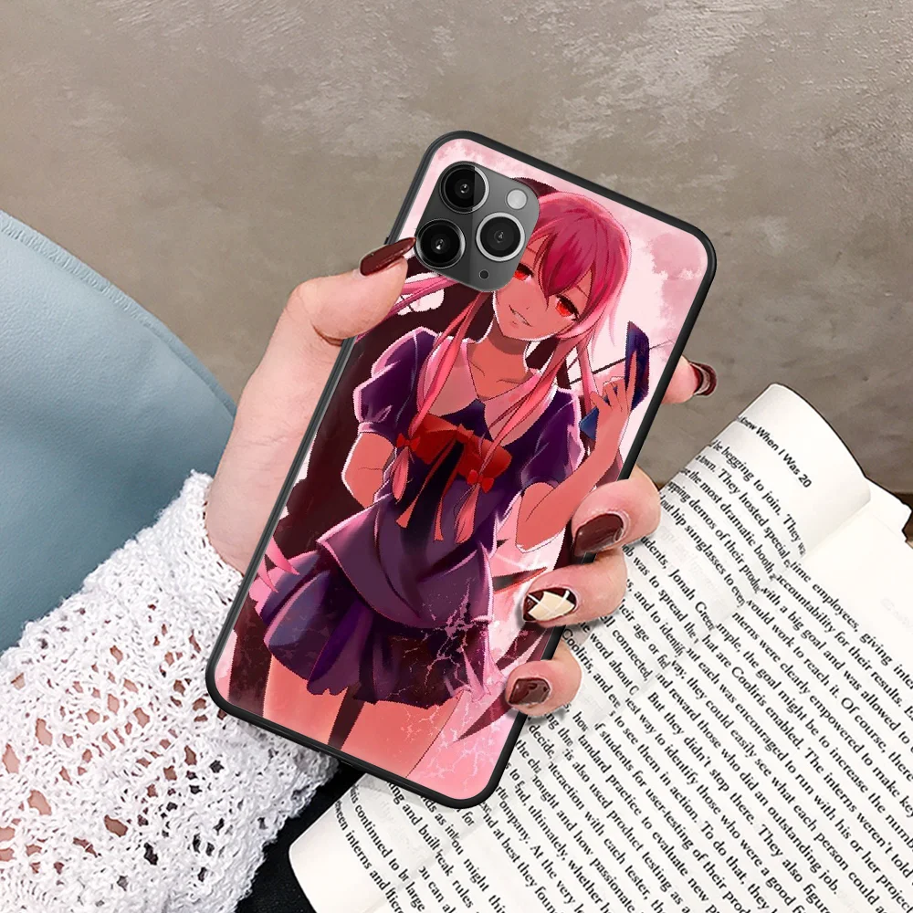 

Future Diary Mirai Nikki Phone Case For IPhone 5 5S SE 5C 6 6S 7 8 Plus X XS XR 11 12 Mini Pro Max 2020 black Etui Painting