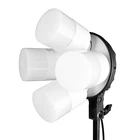 Цоколь E27 4 в 1 для студисветильник Ной фотосъемки, держатель для лампы, 4 светодиода, 15 Вт