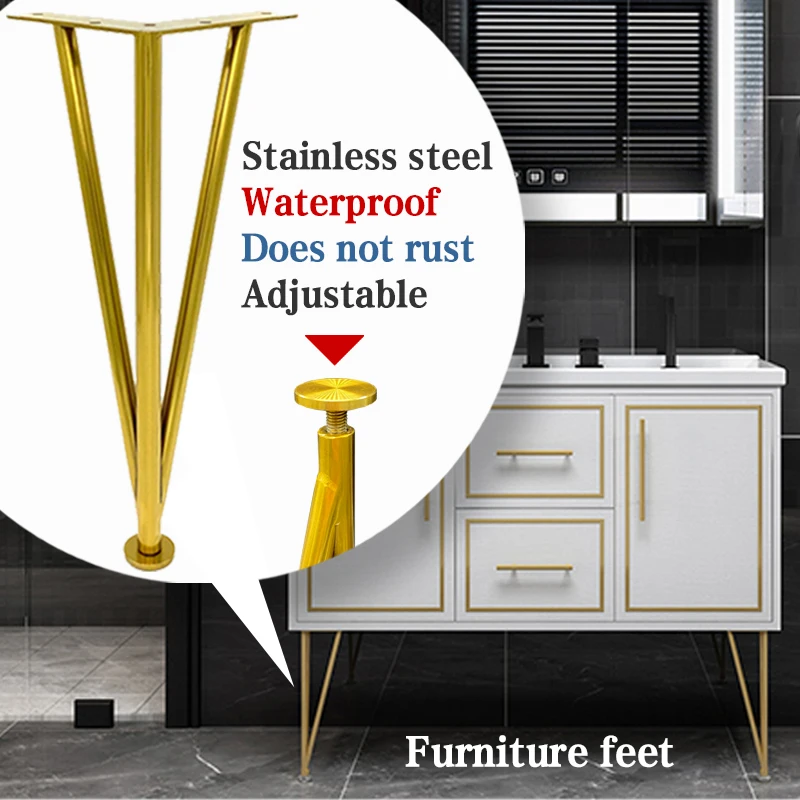 luho simple and noble furniture feet bathroom cabinet foot coffee table special legs stainless steel adjustable kitchen cabinet free global shipping