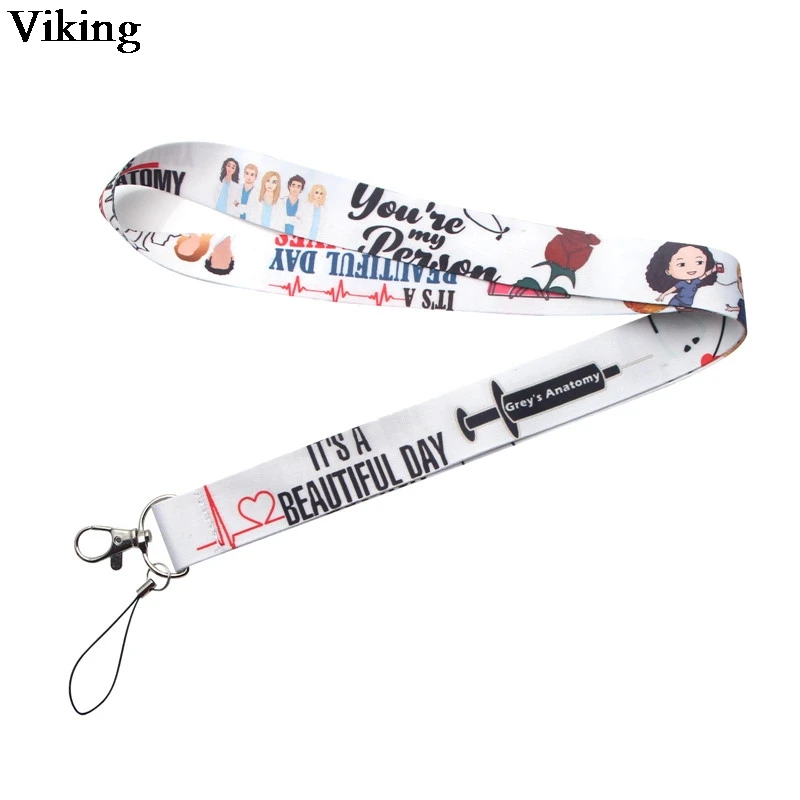 Ремешки с рисунком серая анатомия для тв шоу ремешки ключей удостоверения