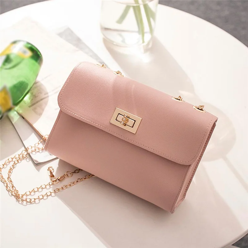 

2021 High-quality PU Leather Chain Mobile Phone Shoulder Bags Fashion Simple British Small Square Bags Women's Designer Handbags