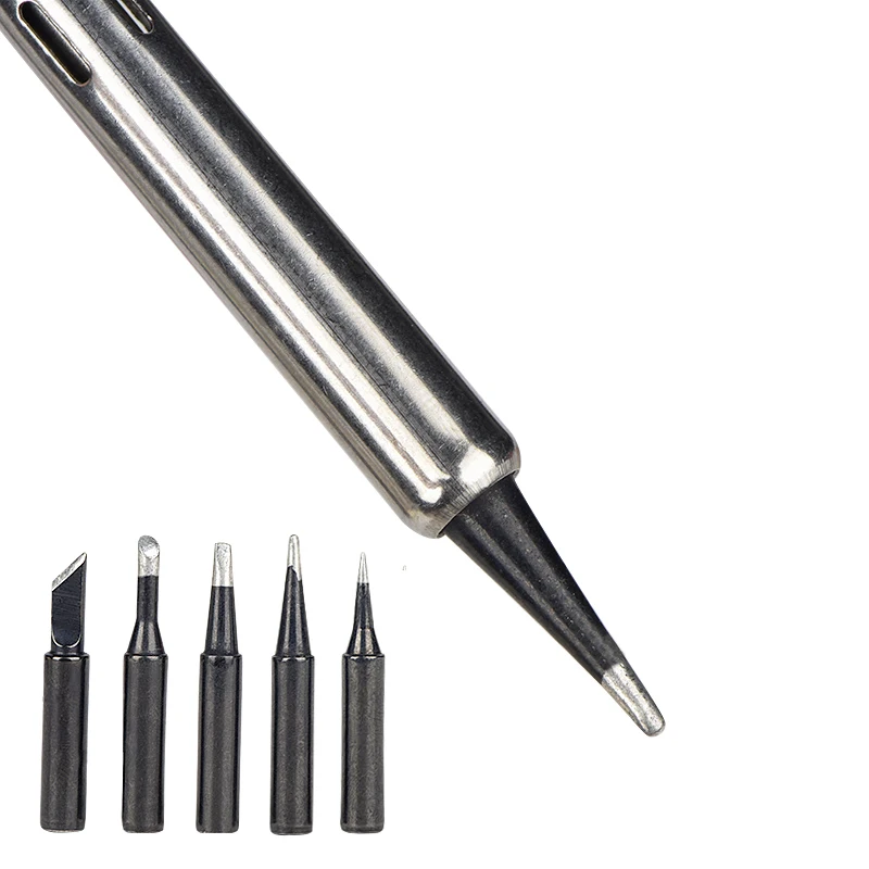 

5PCS Universal Soldering Iron Tips Welding Head Inside Hot Bare Copper Electric Lead-free Tools
