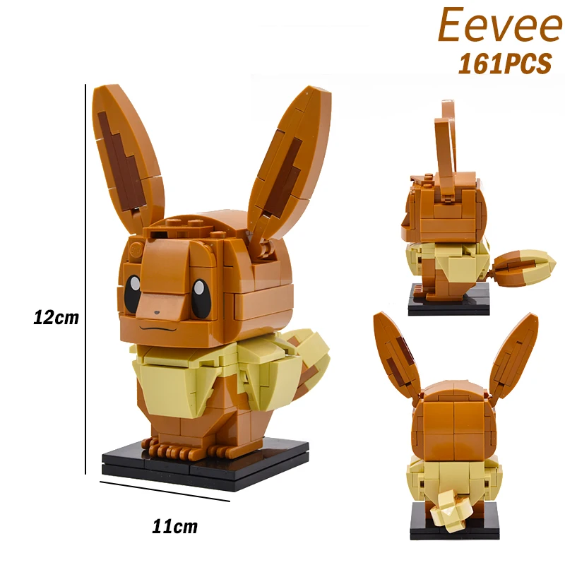 Конструктор в виде покемона из мультфильма BrickHeadz