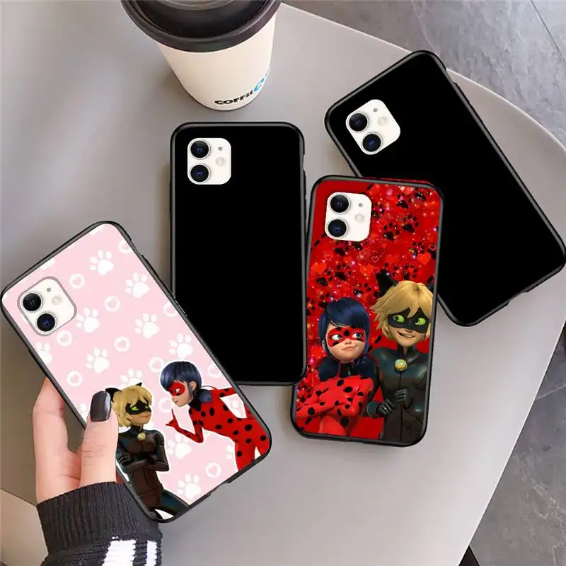 

Cartoon Lady-bug Phone Case For Iphone 5 SE 2020 6 6s 7 8 plus X Xr XS 11 12 Mini Pro Max Fundas Cover
