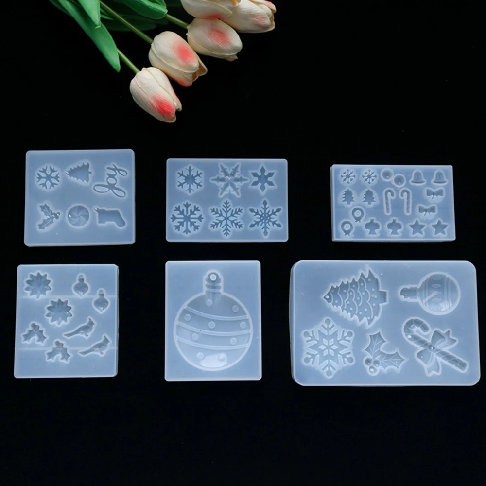 Прозрачная силиконовая форма декоративные поделки из смолы конфета Снежинка