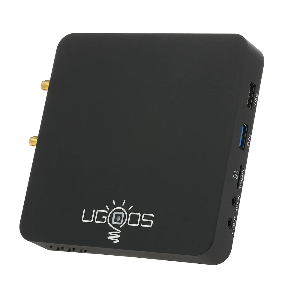 UGOOS AM3 Android 7,1 Marshmallow OS Smart tv Box 2 ГБ+ 16 Гб Amlogic S912 Восьмиядерный 2,4G и 5G WiFi H.265 VP9 UHD 4K медиаплеер