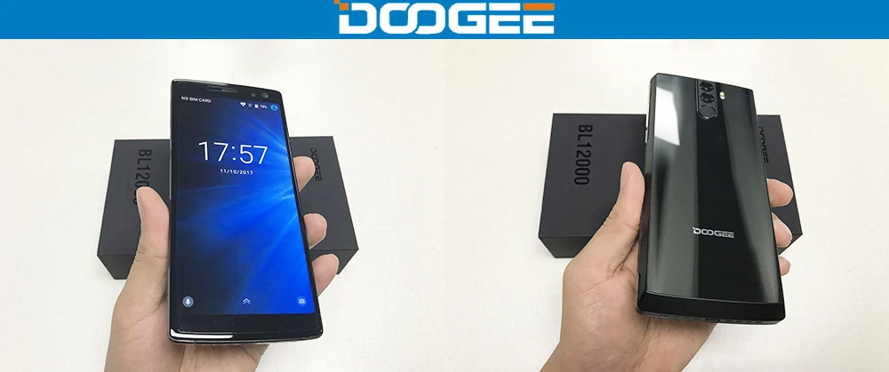 DOOGEE BL12000 смартфон 12000mAh быстрая зарядка 6,0 ''18:9 FHD дисплей MTK6750T Восьмиядерный 4 ГБ 32 ГБ 16 МП камера Android 7,1 телефоны
