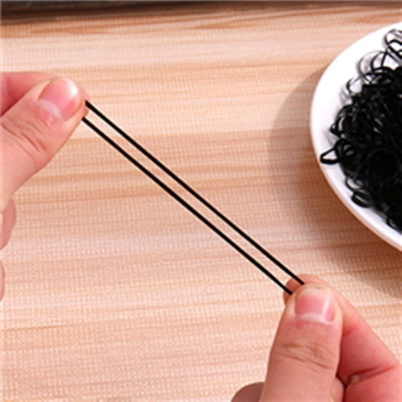 2000 шт./компл. одноразовые маленькие прозрачные резиновые волосы эластичные