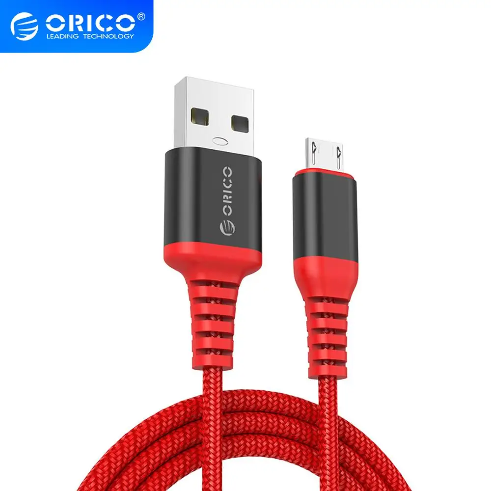 ORICO нейлоновый микро USB кабель 1 м 3 фута 2.4A Быстрая Зарядка Синхронизация данных