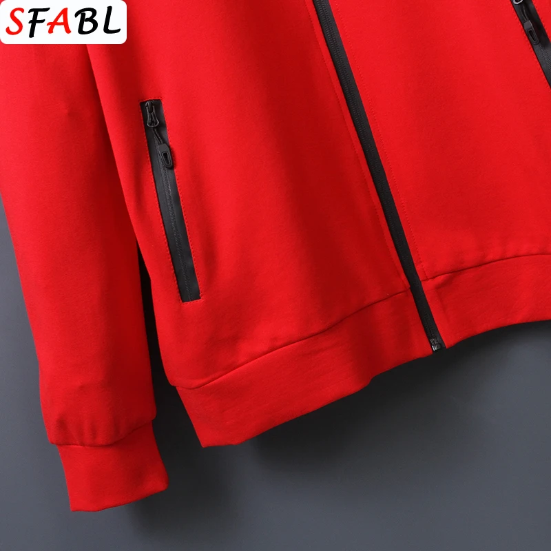 

Quality Tracksuit Men's Casual New Fashion Men Set Zipper Pants Sets Male Sportswear Slim Fit Male Brand Sweatshirts 2PC Sets