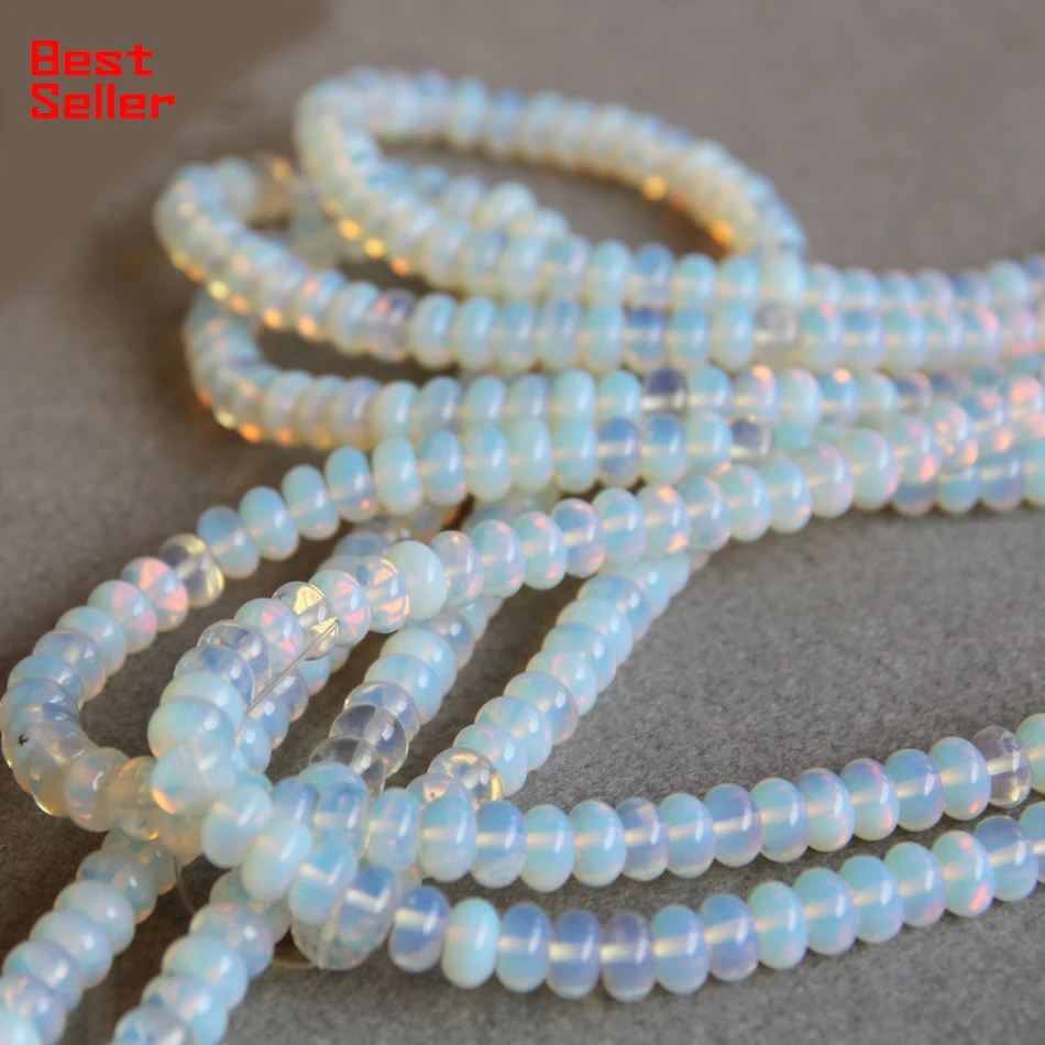 Круглые опаловые бусины с лунным камнем 5x8 мм из яшмы и ангелов для изготовления