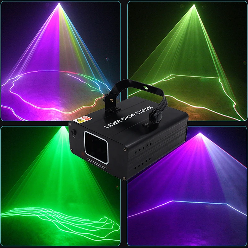 Dj лазерный луч RGB 1 головка Мини диско сканер сценический светильник для дым