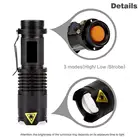 Мини-фонарик Q5, портативный Водонепроницаемый светодиодный фонарик с фокусировкой, 5 цветов, 1 режим, светодиодный фонарик с фокусировкой, батарея AA 14550, LW006