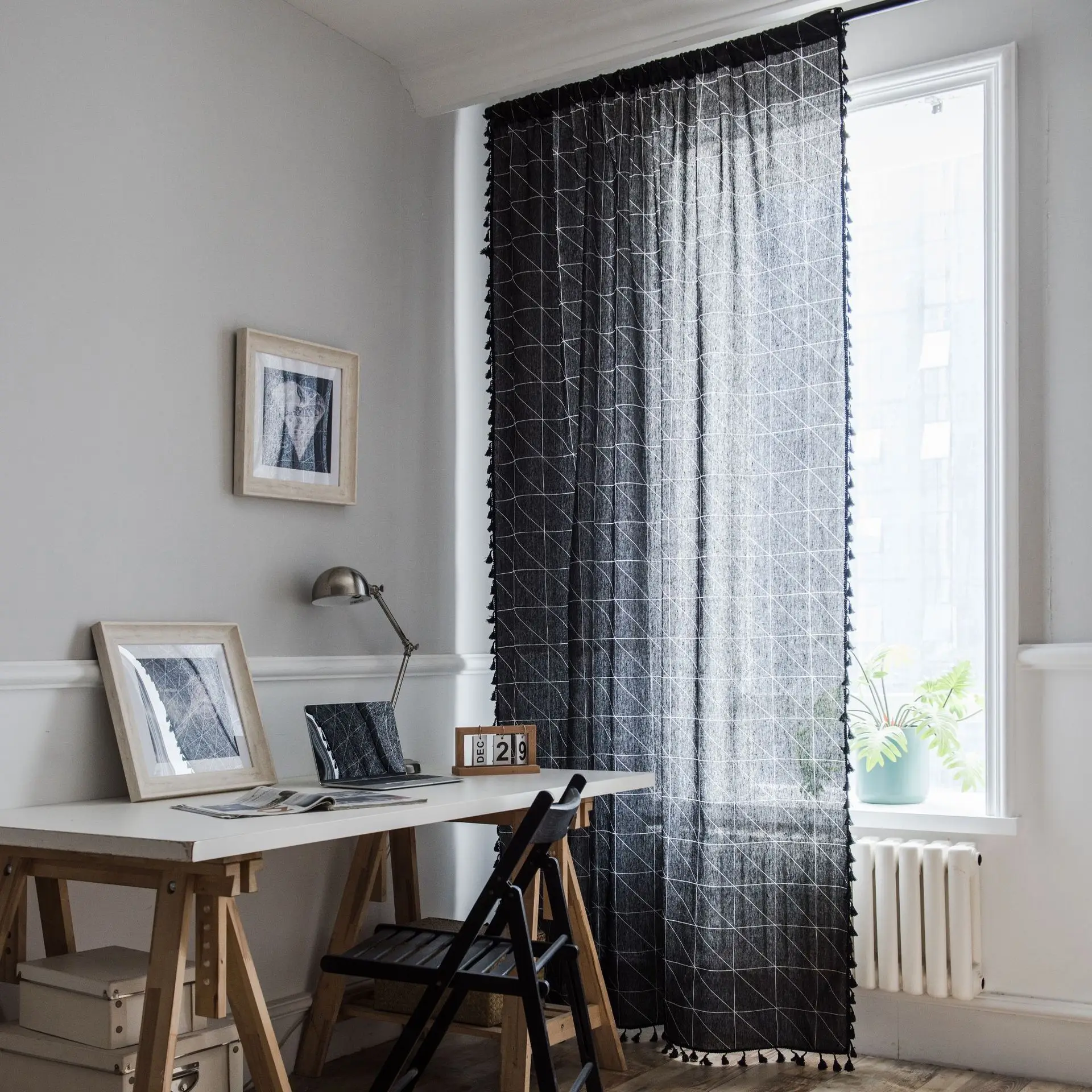 Занавески s для гостиной винтажные хлопковые занавески с линией спальни на окна |