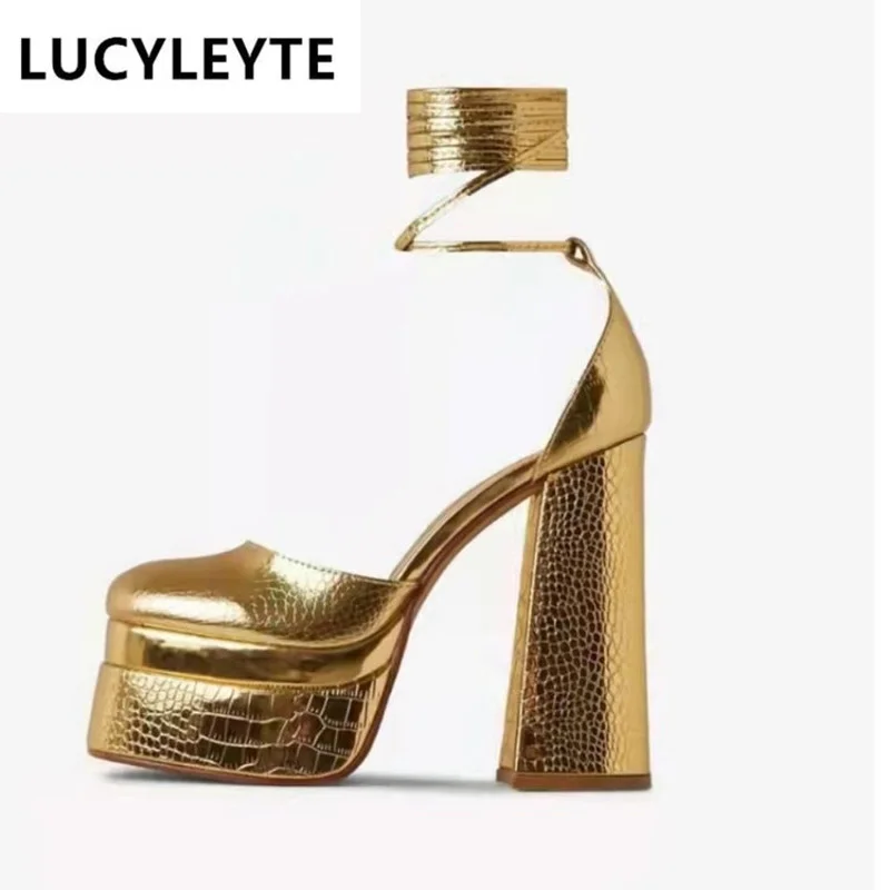 Женские босоножки на платформе черные красные или желтые вечерние толстом