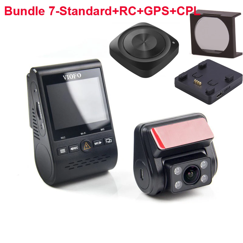 ADD RC GPS CPL Новинка A129 Duo IR передний и внутренний двойной видеорегистратор Автомобильная камера 5 ГГц Wi-Fi Full HD 1080P буферный режим парковки для Uber Lyft такси - Название цвета: ADD RC GPS CPL