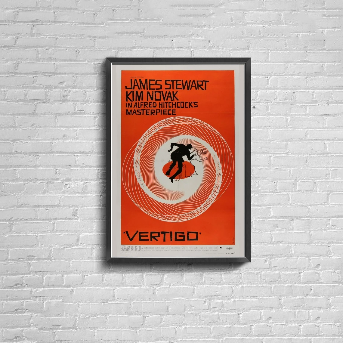 

Винтажный холщовый постер Альфред Хичкок Вертиго с рисунком дома картины для украшения стен (без рамки)