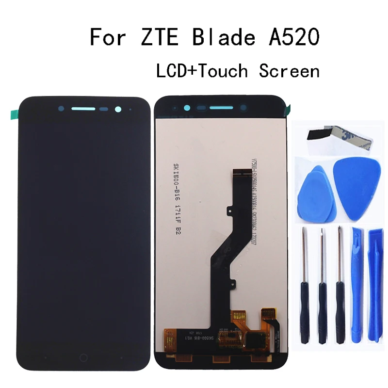 

5.0 inch Original For ZTE Blade A520 LCD display Touch Screen digitizer Assembly For ZTE Blade A520 LCD Phone Parts Repair kit