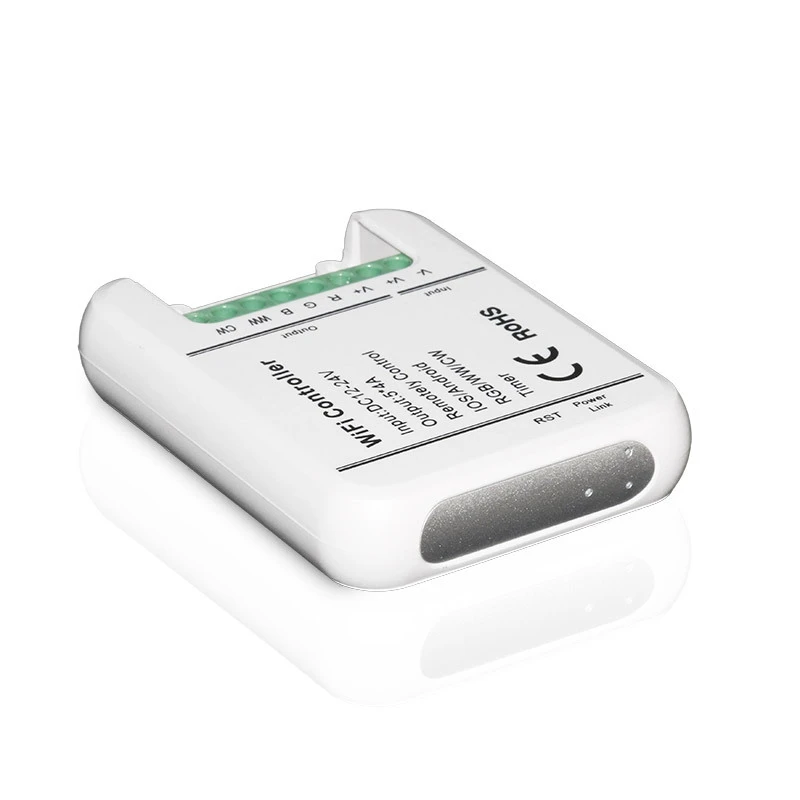 Новый 4А x 5 каналов wifi контроллер DC12 24V RGB/RGBWW/CW Светодиодные полосы режим таймера