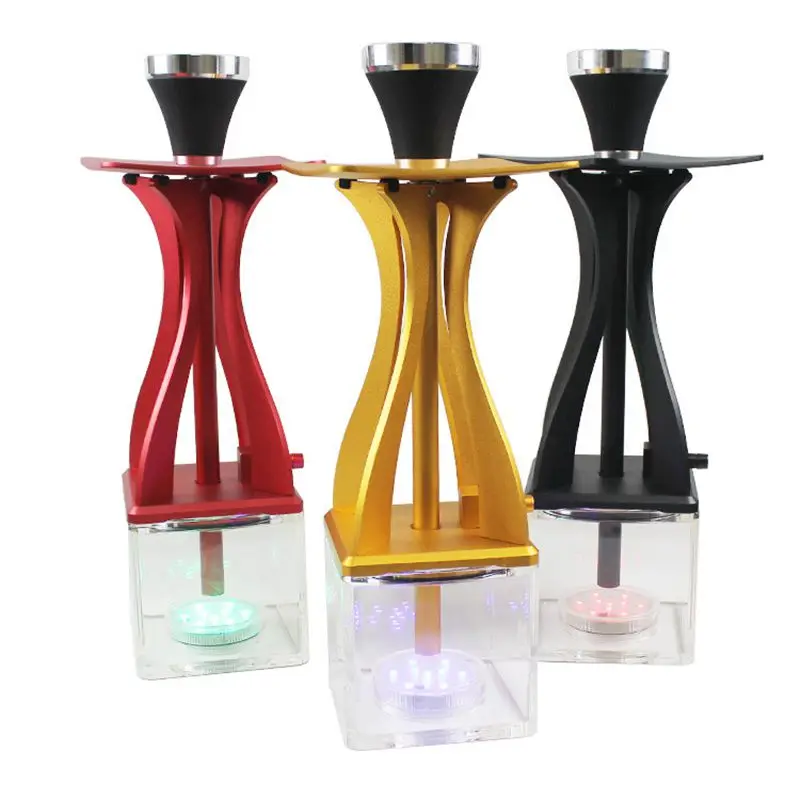 

Creative small waist acrylic hookah set with light arab Hookah Bowl Shisha Pipe Set Narguile Shisha Chicha Accessories