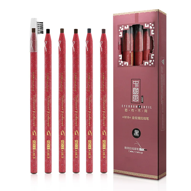 2 шт. макияж бровей косметический карандаш для женщин Китайский Стиль Высокое