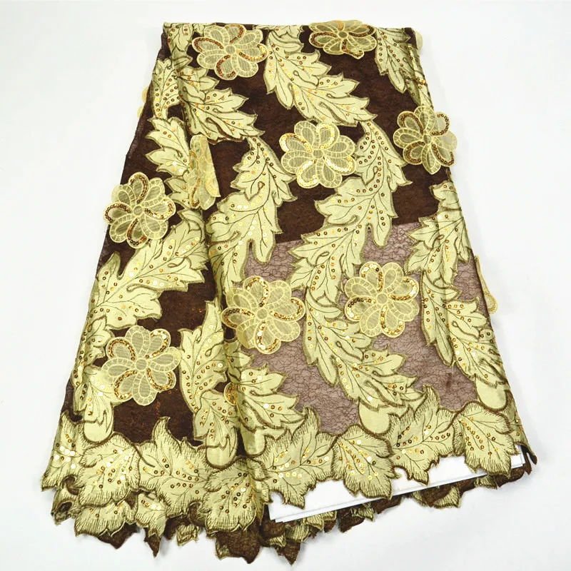 

Нигерийская органза кружева с 3D цветочным дизайном для женщин платье 2020 африканский тюль кружева ткань с блестками