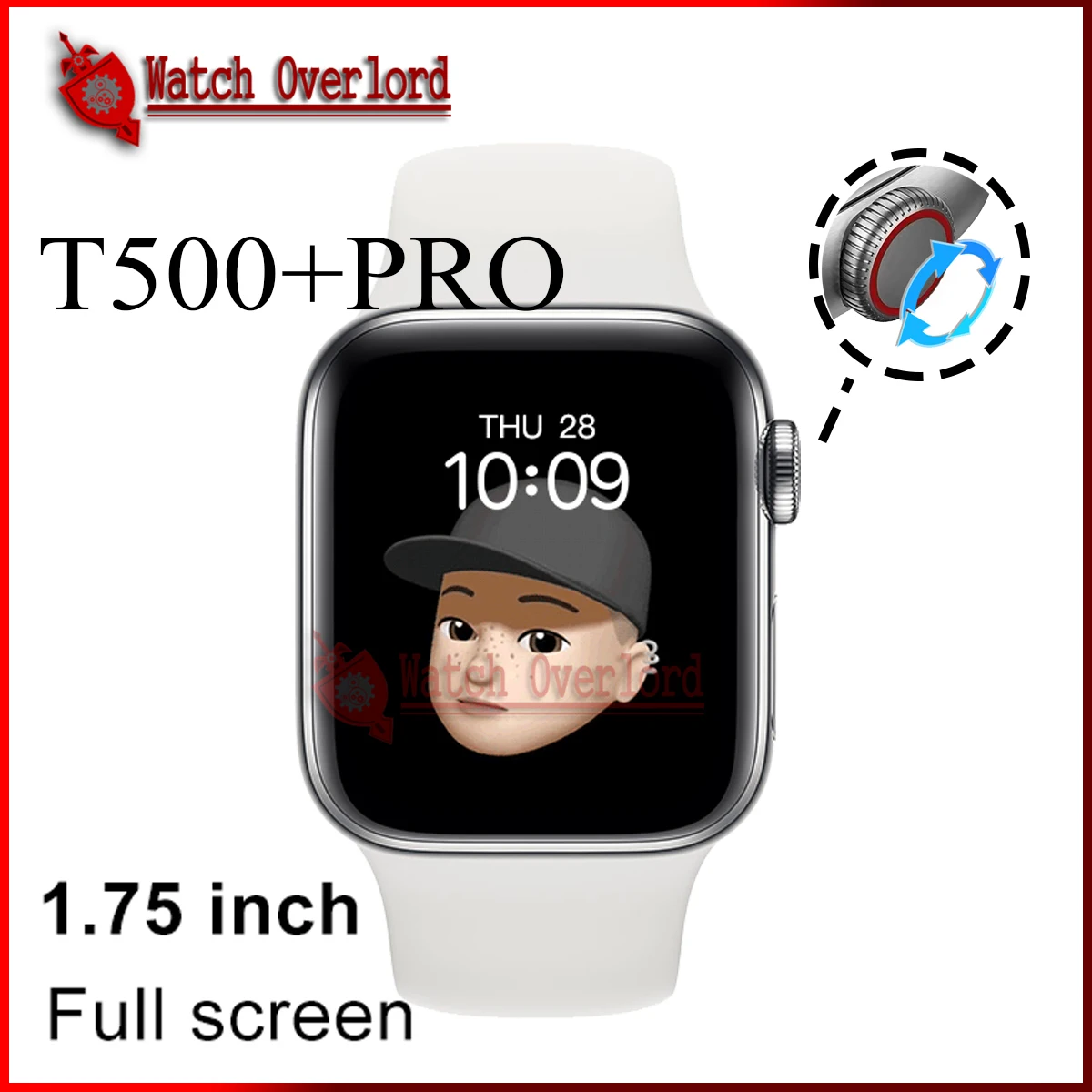 

Iwo13 pro T500+ pro 1.75 inch Series 6 Full Touch Screen watch smart watches 2021 For Android IOS pk amazfit gtr 2 gt 2 bip pro