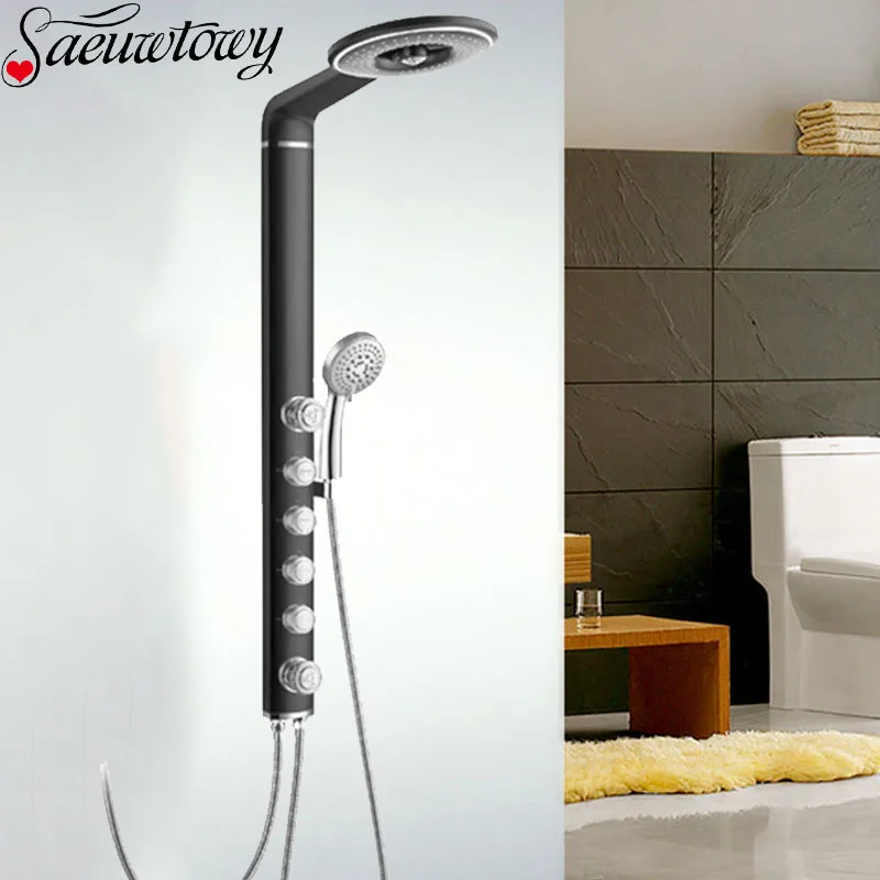 Набор смесителей для душа в ванную комнату настенный кран Водопад дождевая