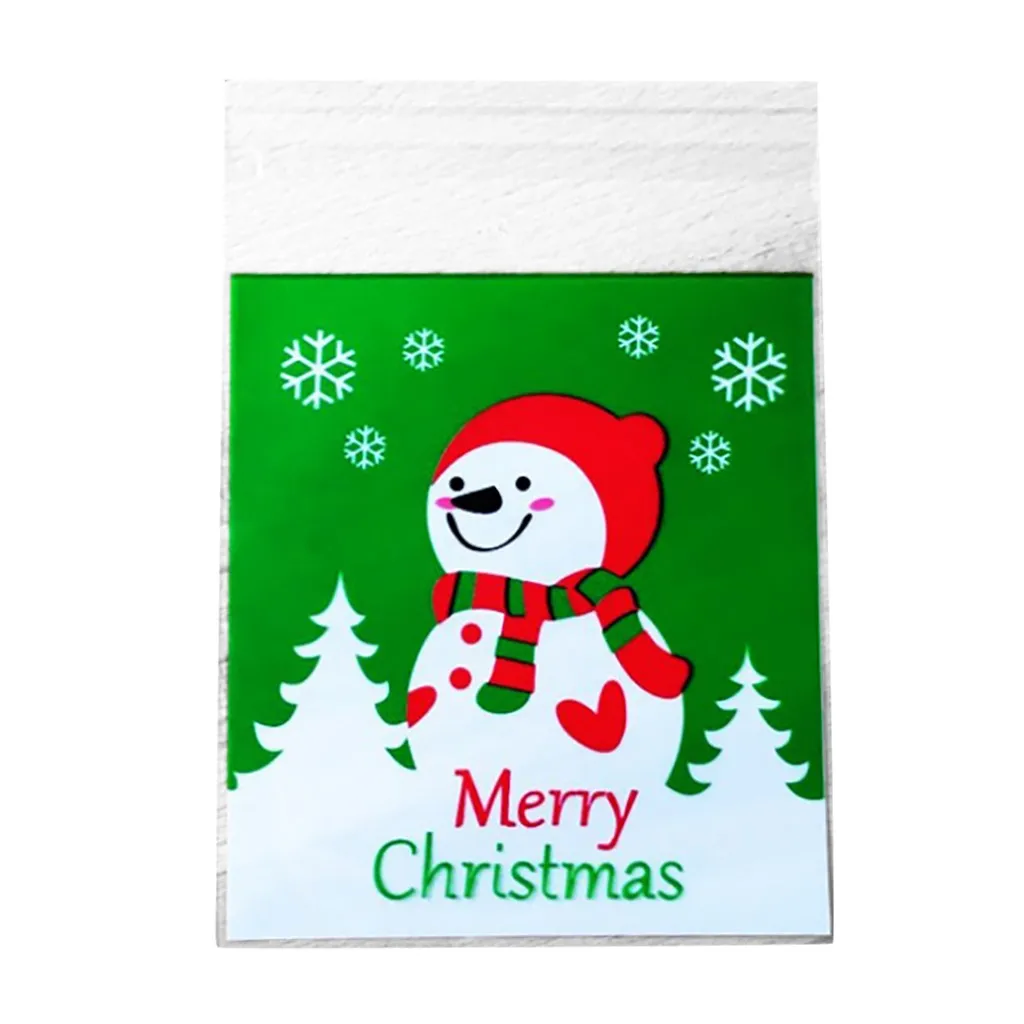 b Merry Candy подарочные пакеты Рождество Санта печенье быстрая свадьба день рождения подарок мешок печенье выпечки Упаковка печенья мешок 8P - Цвет: b
