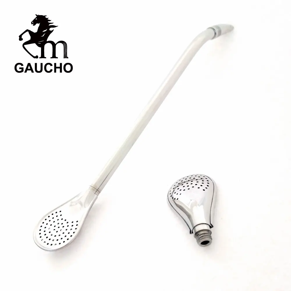 200 шт./лот Gaucho Yerba Mate Straw 22 см Съемный нержавеющий фильтр Bombilla Drink Smooth Easy Cleaning