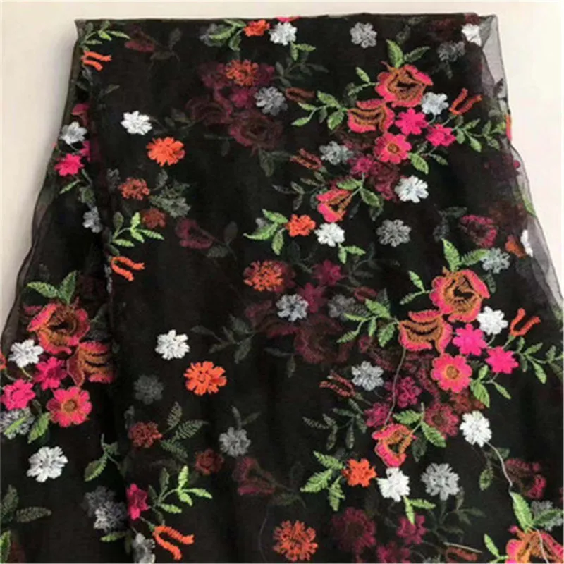 Новая сетчатая Нижняя цветная розовая вышитая ткань женская одежда юбка