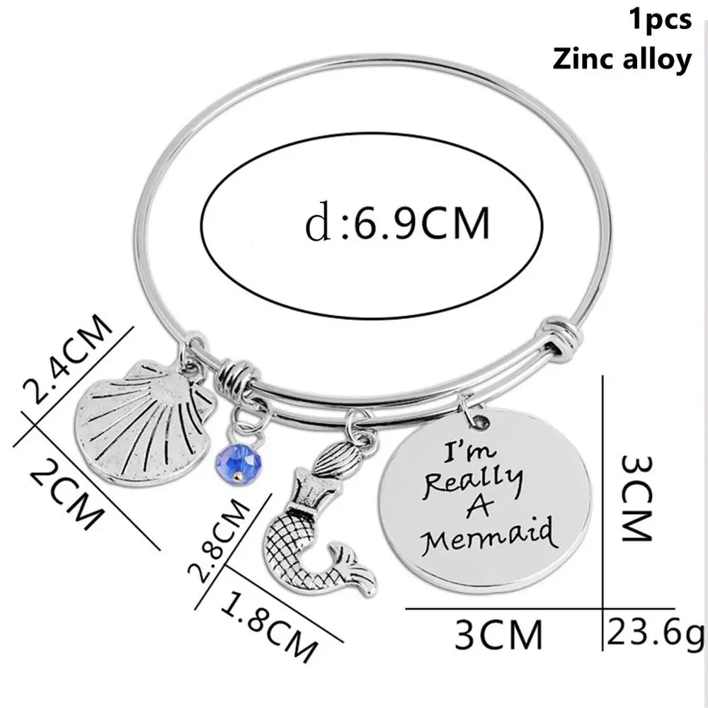 Mermaid Bracelet 2 Taoup 1 шт. градиентный цвет блестки маленький брелок с хвостом русалки с днем рождения Русалка тема вечерние украшения для девочек детские украшения - Цвет: Mermaid Bracelet 2