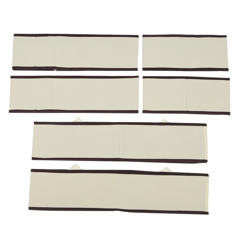 

6Pcs Foldable Underwear Storage Box Drawer Divider Bras Socks Washable Folding Boxes Home Storage Organizer No Woven Fabric