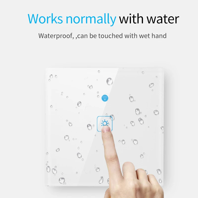 Настенный сенсорный смарт-выключатель с Wi-Fi и дистанционным управлением |