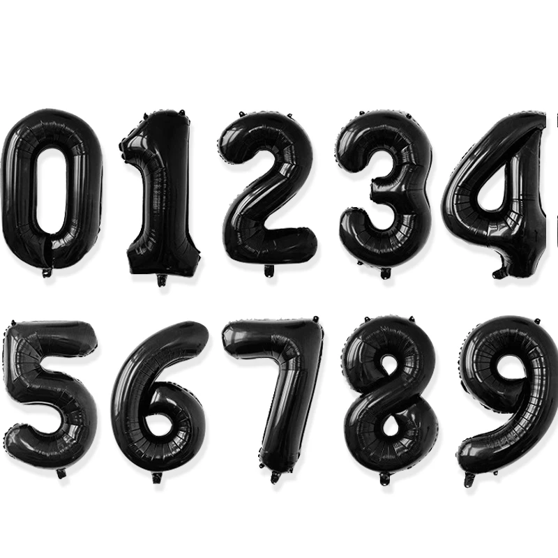 Гелиевые цифры-цифры в виде цифр 32 дюйма украшение для дня рождения вечерние
