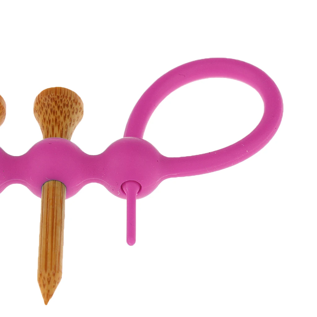 2 шт. портативный мини Гольф Тройник Держатель Перевозчик и 8 55 мм деревянные