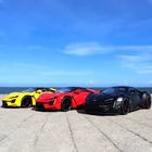Игрушечный автомобиль 124 Lykon, модель автомобиля из сплава металла, суперкар, игрушечный автомобиль, имитация звука светильник, Коллекционная модель, спорт