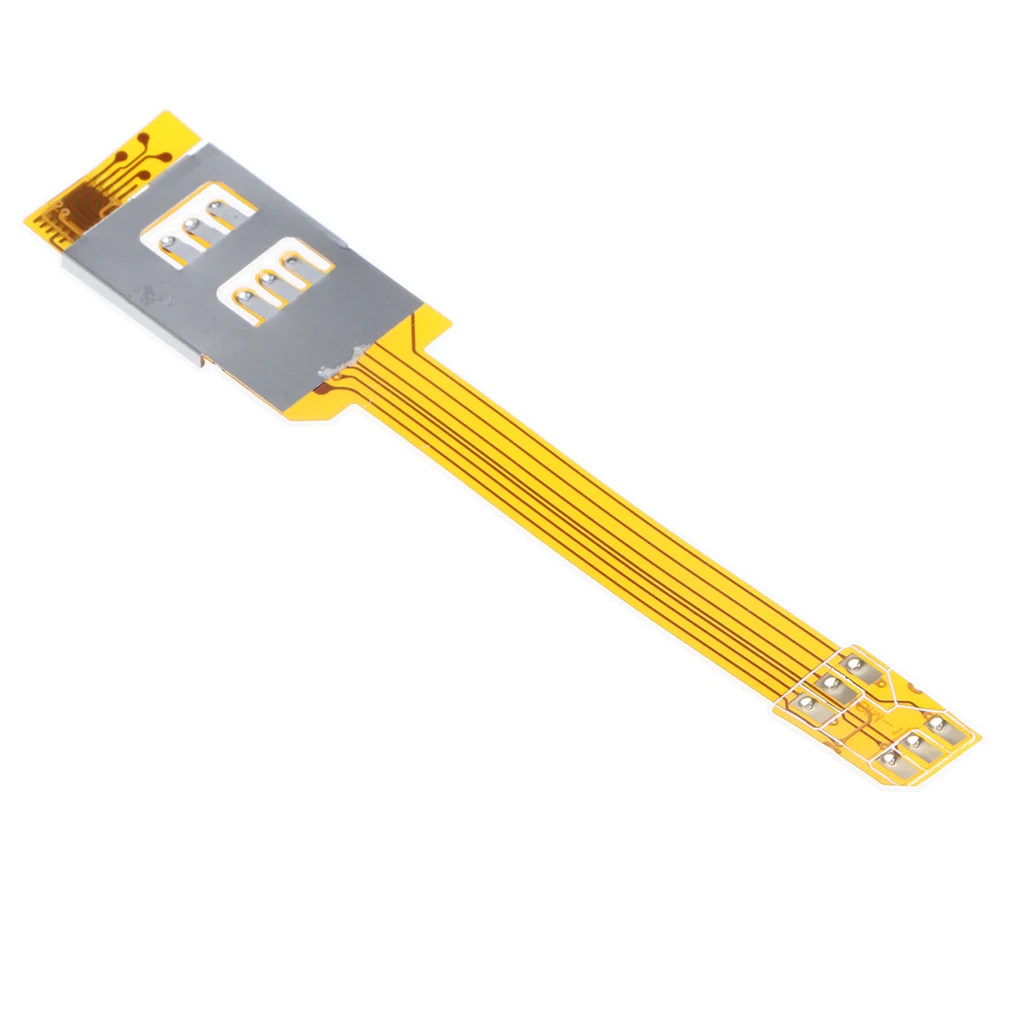 

External SIM Card Extension Converter connects your current phone Micro SIM with another normal Size SIM Card simple Operation