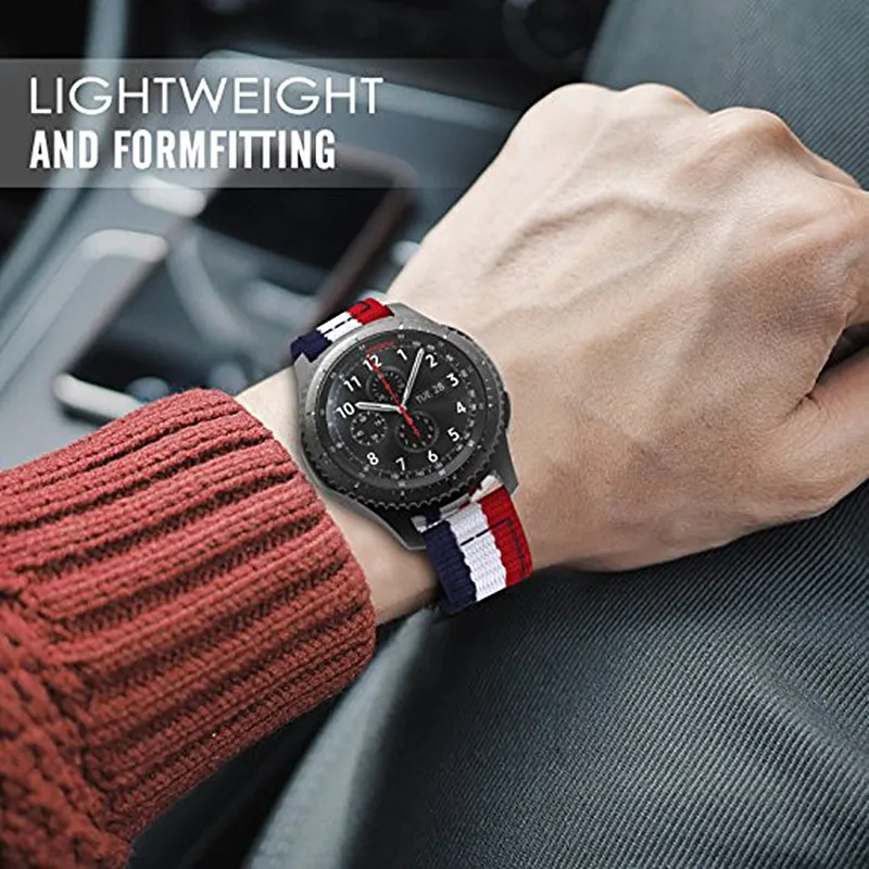 Ремешок холщовый для Fossil Gen 5 Carlyle HR/Julianna HR браслет смарт-часов Sport 43 мм/Q Explorist 4 22 мм |