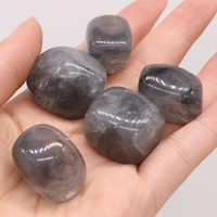 natural black rutilated quartz jewelry accessories irregular reiki healing crystal stone for gift collection or home decoration