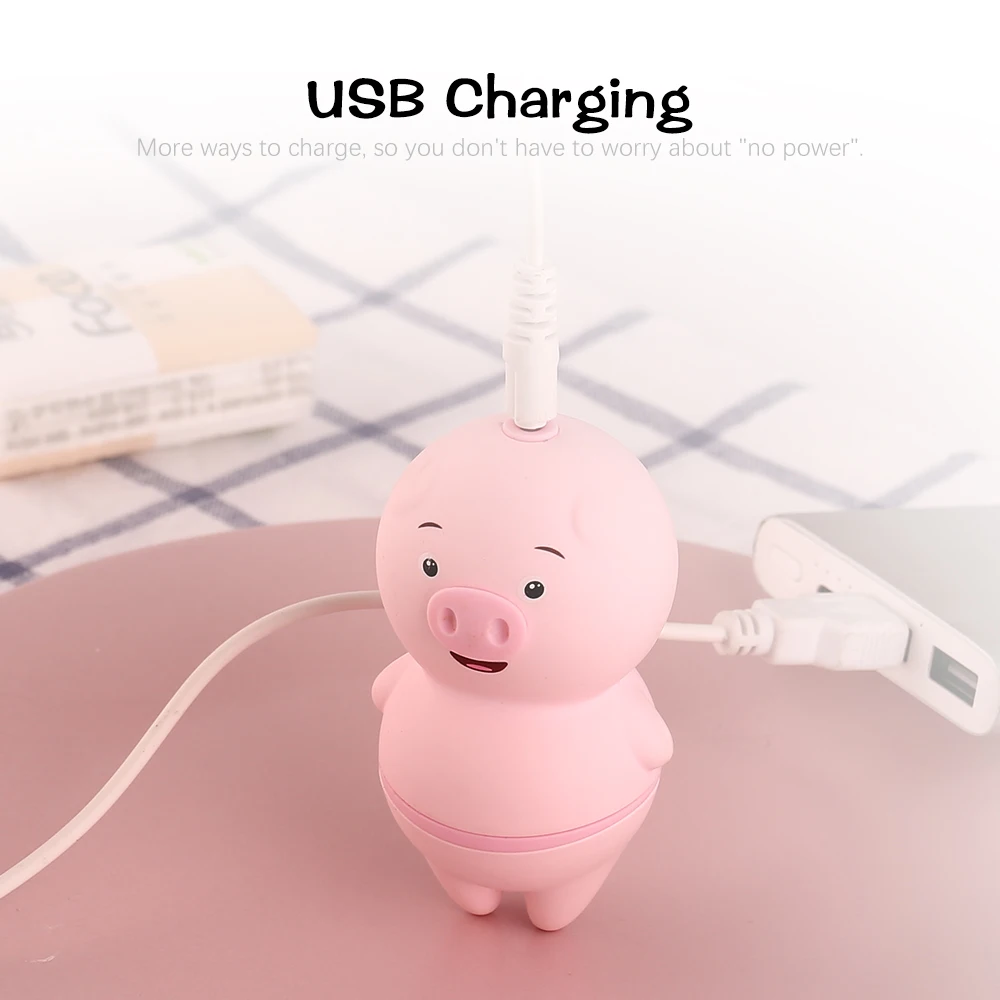 Фаллоимитатор в форме копилки для лизания языка вибратор с 6 частотами