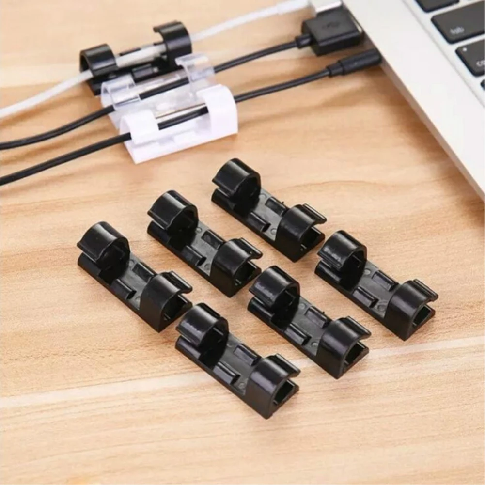 20 шт. самоклеящиеся кабели для зарядки usb-шнуры зажимы кабелей органайзер
