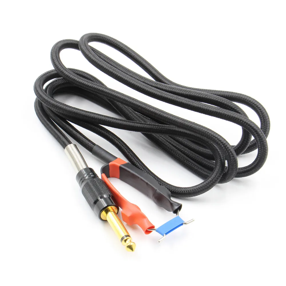 

1pcTattoo Clip Cord Tattoo Cable For Tattoo Foot Pedal Machine Switch Power Supply for Tattoo Supplies Free Shipping Black Color