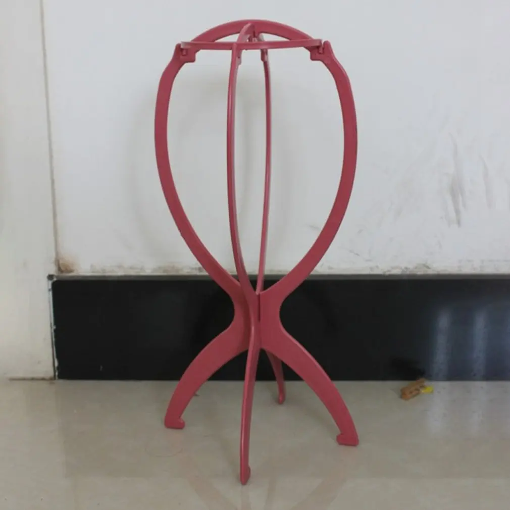 

Plastic Wig Holder Wig Stand Portable Durable Rack Folding Wig Rack Presentation Tools Stable Wig Stand Dryer