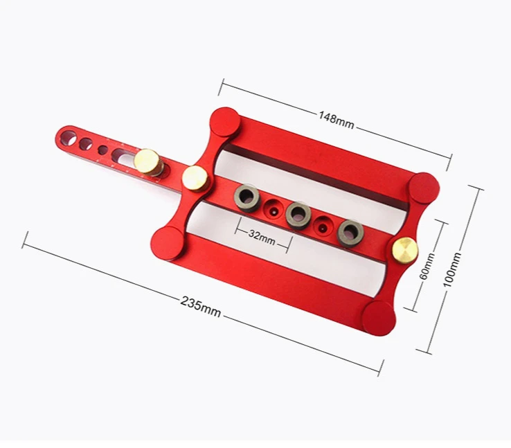 

Multifunction Woodworking Straight Hole Locator Round Wood Dowel Punch Locator Hole Opener DIY Woodworking Drilling Tool