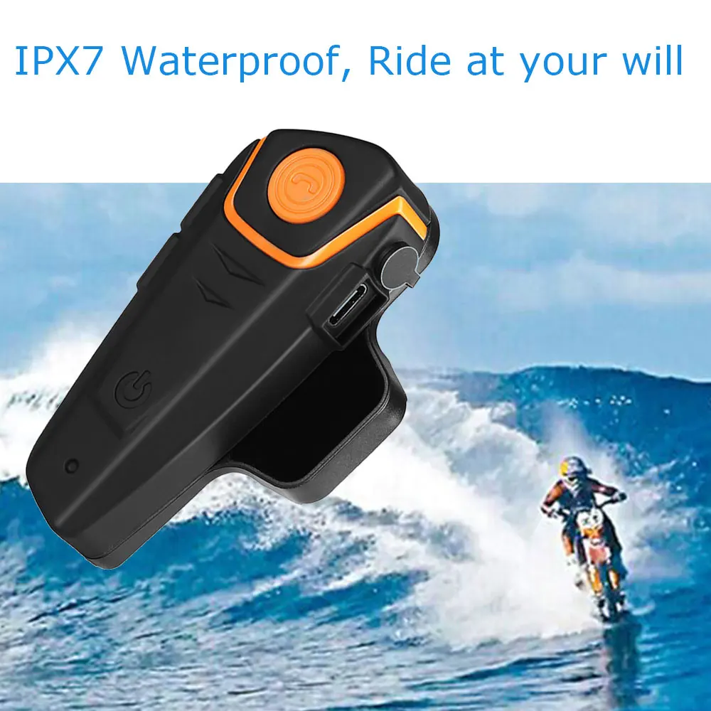 2021 версия Intercomunicador Moto moto cicleta BT S2 IPX7 FM 1000 м rcycle система внутренней связи по bluetooth