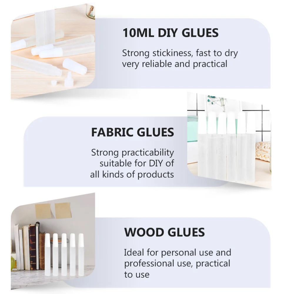 

20pcs 10ML DIY Glues Craft Glues Multifunctional Glues Fabric Glues